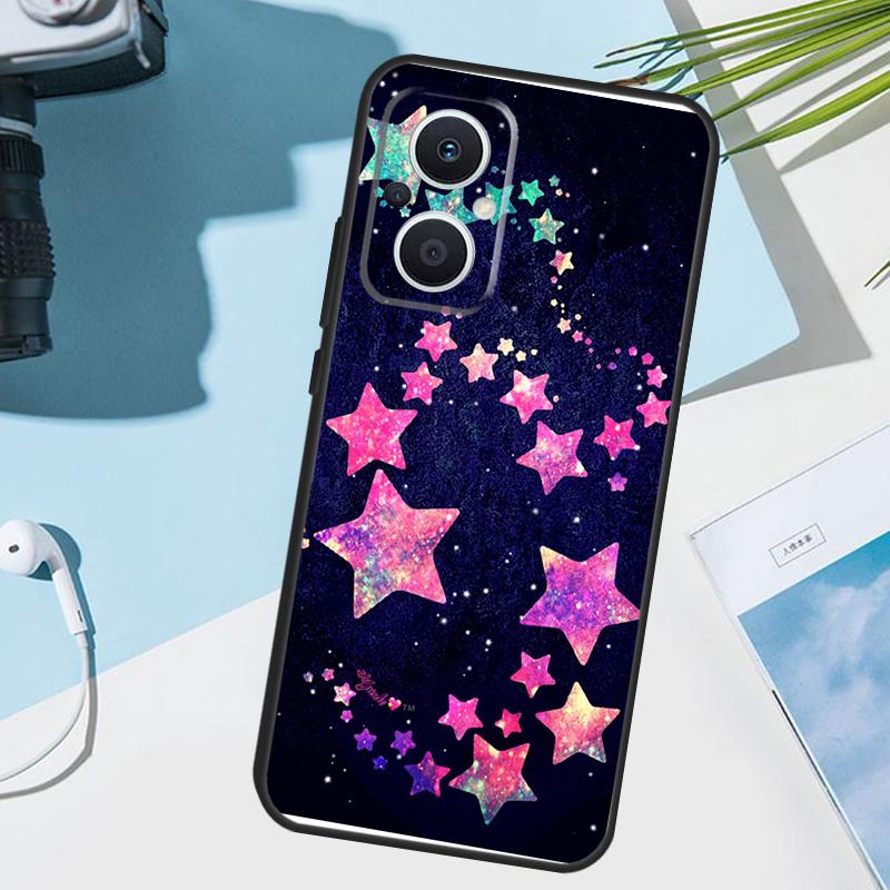 Bright Stars Art Cover For OPPO Reno 11 12 13 14 Pro 11F 12F 13F 14F 7 8 Lite OPPO Find X5 X6 X8 X9 Pro Case