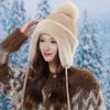 Fleece Warm Lei Feng Hat Women's Winter Thickened Ear Protectors Windproof Ski Hat Outdoor Pullover Knitted Cycling Hat