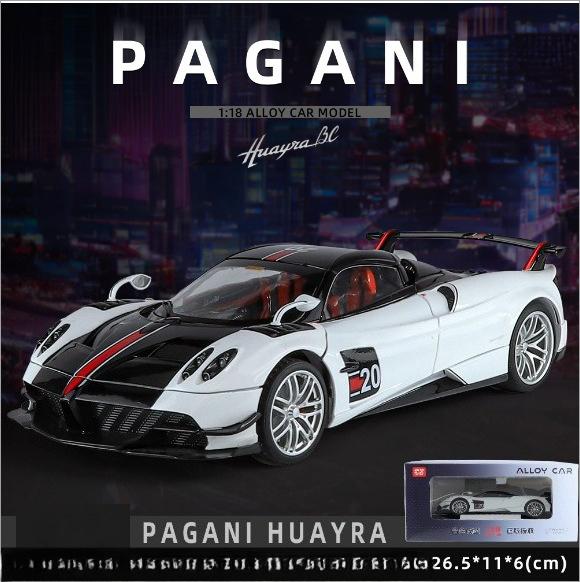 

Official Licensed 1:18 Scale Pagani Huayra BC Sport Car Model Diecast Toy Vehicle Kids Boys Gift Collective Home Decoration белый