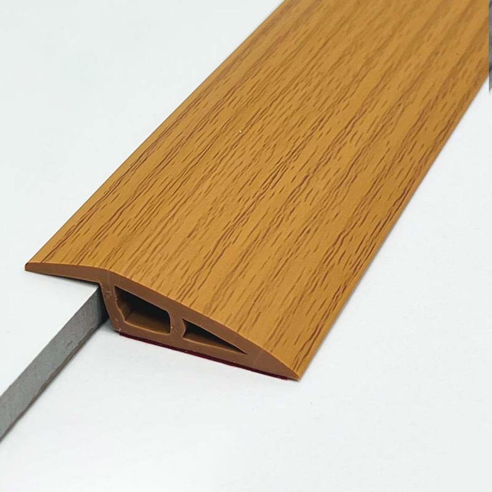 Carpet To Tile Floor Transition Strip Self Adhesive PVC Threshold Ramp Wear-resistant Cuttable Flat Button Strip Household