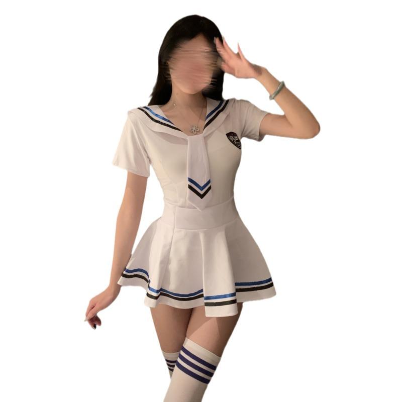 Sexy pure sexy lingerie J student suit sailor suit uniform seduction passion hot stewardess cosplay woman
