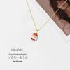 High-End Non-Fading Titanium Steel Santa Necklace for Women - Versatile European and American Design