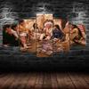 Native American Indian Family Canvas 5 Piece Five Panel Wall Print Modern Art Poster Picture Home Decor Gift For Him For Her