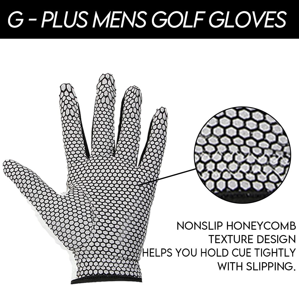 Golf Glove Set of 5 White G-plus (M(23), (Black-line))