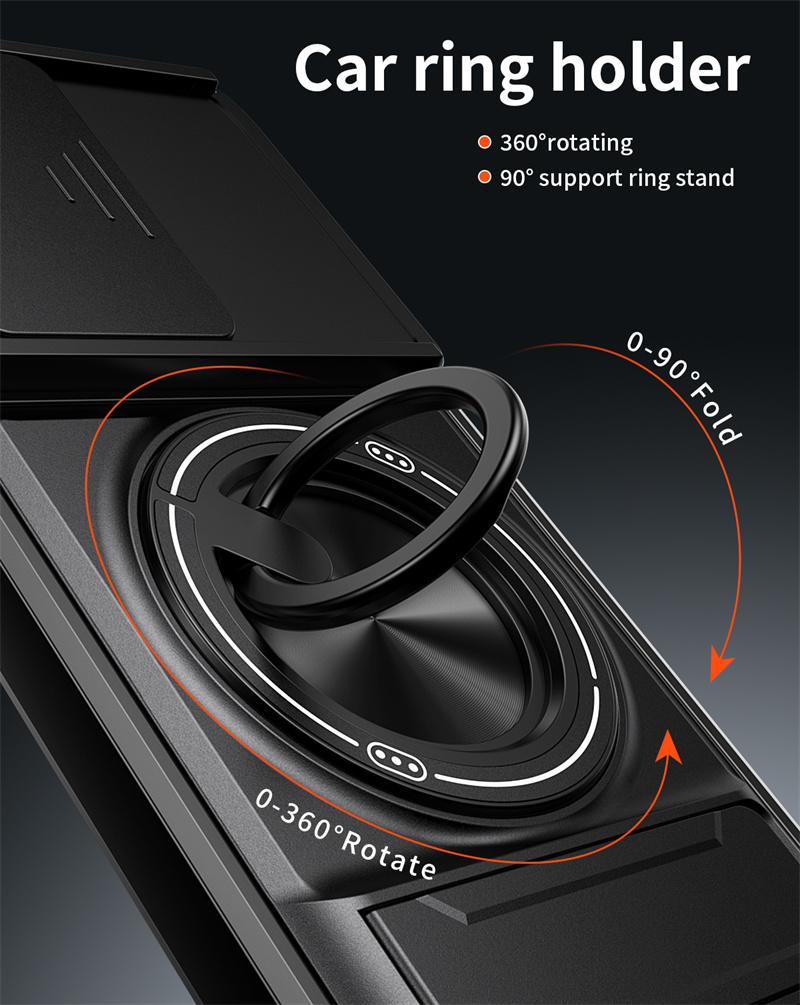 For Motorola Edge 70 Fusion 5G Case Armor Bracket Slide Lens Protector Funda For Moto Edge 70 Fusion Magnetic Holder Ring Cover