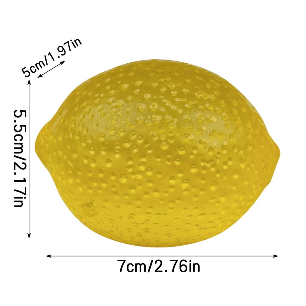 Cute Lemon Squishy Toy Slow Rising 7cm Mini Squeeze Toy Stress Relief Venting Tool Soft Simulation Fruit for Kids Adults