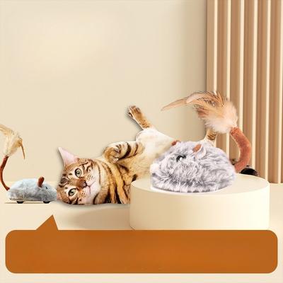1 Stück Katze Selbstbefriedigung zur Linderung von Langeweile Elektrische Kleine Maus Katze Ärgern Spielzeug Katzenprodukte Daquan Bissfestes Katze Ärgern Ball Haustierspielzeug