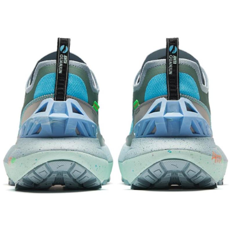 Anta Champion Series Slip-Resistant Low-Top Running Shoes Men's Turquoise Sneakers 112416609A-3