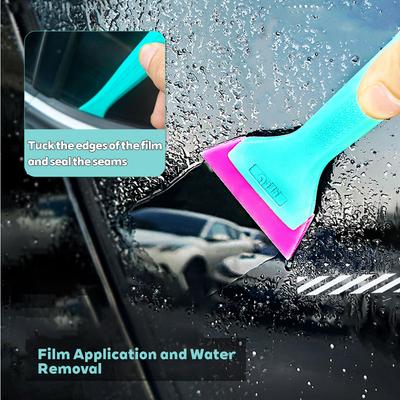 1PC Dual-Purpose Hard Rubber Scraper For Car Small Window Film Edge Tucking And Seam Smoothing Scraper Car Film Application Tool