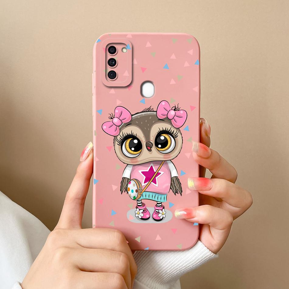 For Samsung A11 Phone Case Cute Butterfly Soft Liquid Silicone Camera Protection Back Cover For Galaxy A 11 Funda Capa Protector