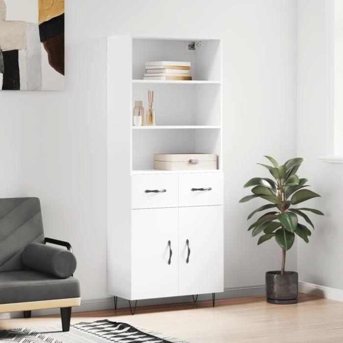 VidaXL Highboard White 69.5x34x180 Cm Engineered Wood 3200545