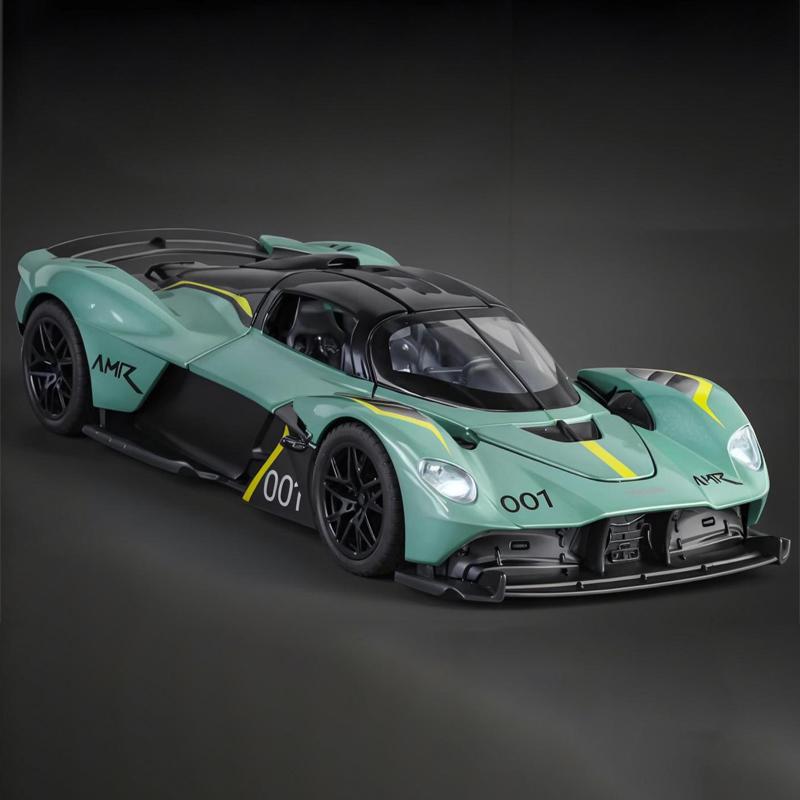 1/32 Scale Aston Martin Valkyrie AMR 001 Super Sports Car Alloy Diecast Metal Model Car Outdoor Collectibles Decoration Hobby Gift Boy