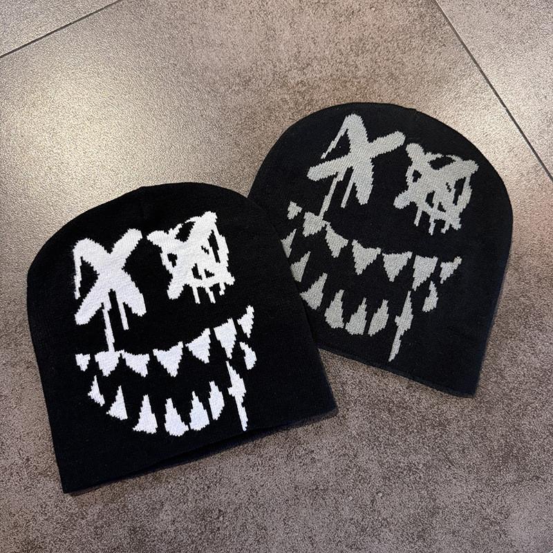 Venom Knit Pattern Beanie Cap With Warmth Trendy Design Hat For Winter Gift