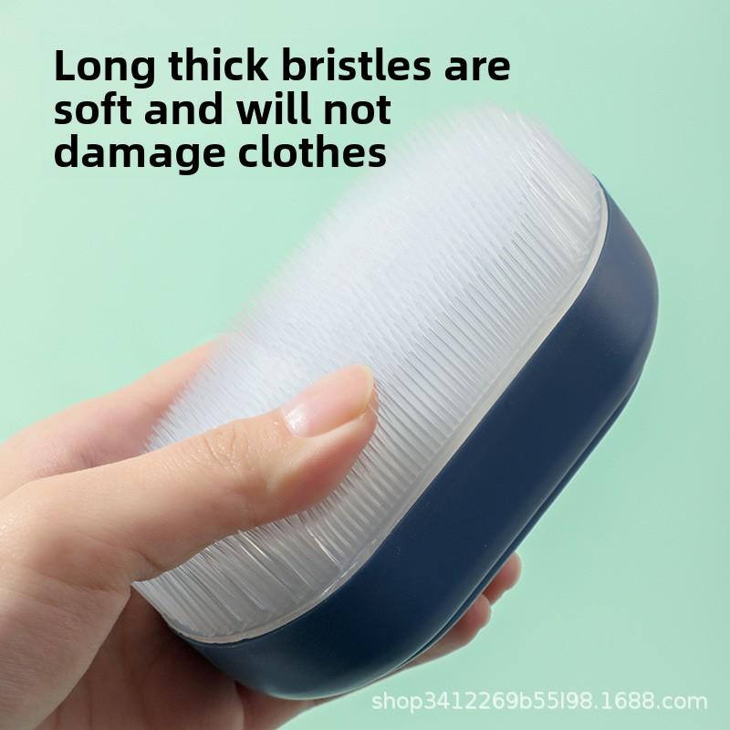 Household Multifunctional Single-sided Soft-bristled Laundry Brush with Cover Plastic Shoe Brush Fine Soft-bristled Clothes Cleaning
