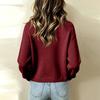 Women's Casual Knit Cardigan with Ruffle Trim and Single-Breasted Button Closure for Daily Wear