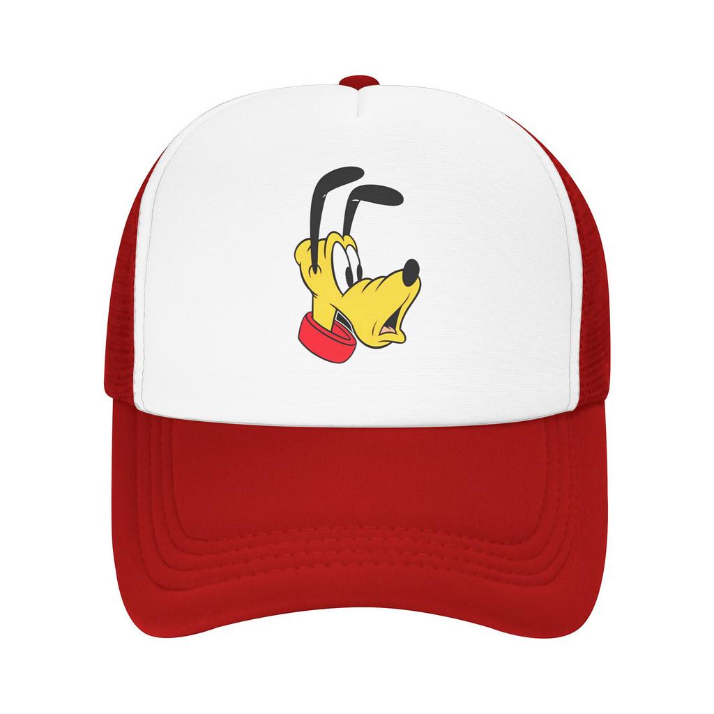 Letní chladicí Pluto disney pes Síťované baseballové čepice Pánské Dámské Nastavitelné Pěnové Trucker čepice Pro běžné nošení
