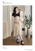 2026 Korean Style Summer Maternity Dress - Sweet, Loose, Patchwork, Fake Two-Piece Design