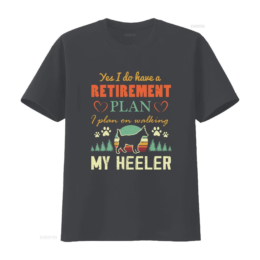 Retired T Shirt Blue Heeler Australian Cattle Dog Retiring RetiremenT Red Mom Cute vintage Washed Comfortable Stretched homme