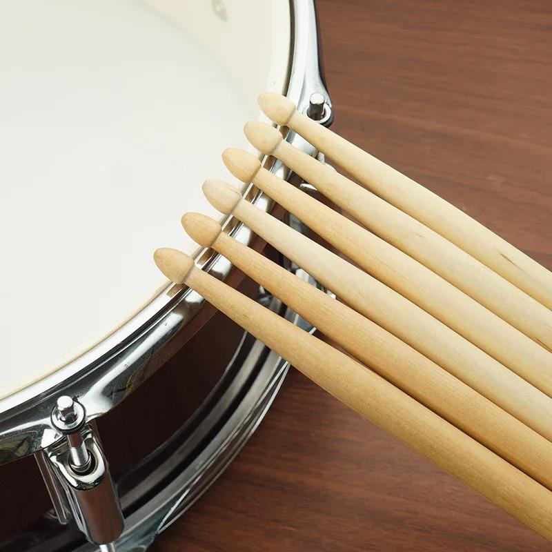 1 Pairs 5A/7A Maple wood imported from Canada Mallets Ideal for All Ages Durable Practice Drum Sticks for Jazz and Percu