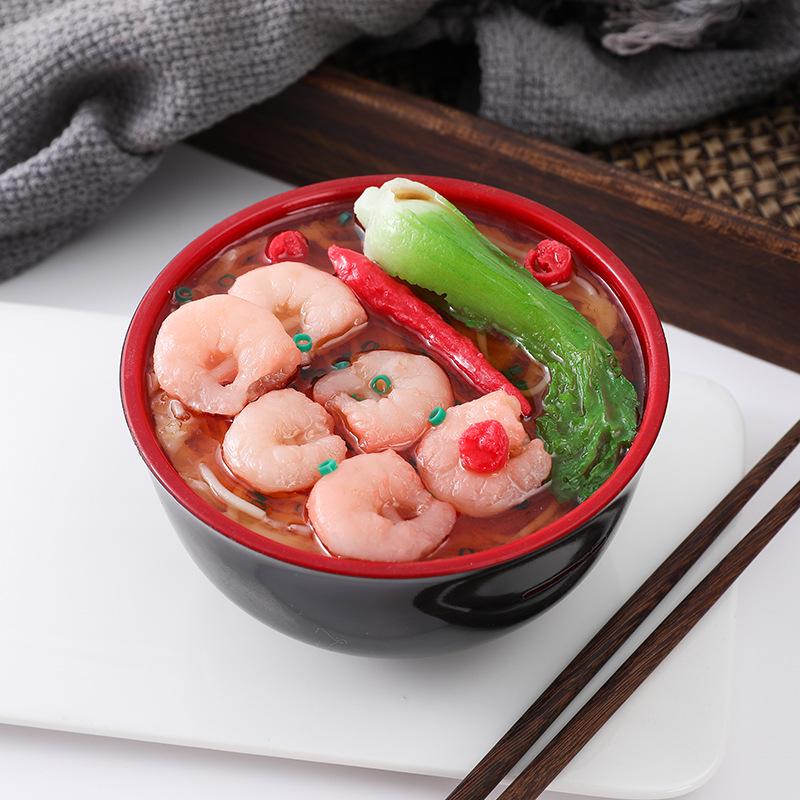 Creative Udon Noodle Bowl Ramen Piggy Bank for Film and Photography Props