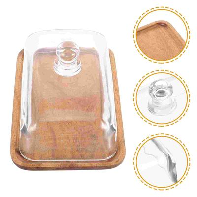 Transparenter Tortenständer aus Glas mit Kuppel zur Präsentation von Desserts, Cupcake-Ständer mit Deckel, perfekt für Partys und Veranstaltungen