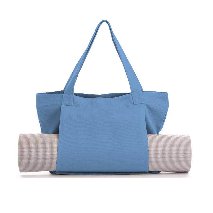 Multi‑Purpose Yoga Bag Yoga Mat Storage Tote Large Capacity Portable Canvas Storage Bag for Fitness Pilates Outdoor Exercise