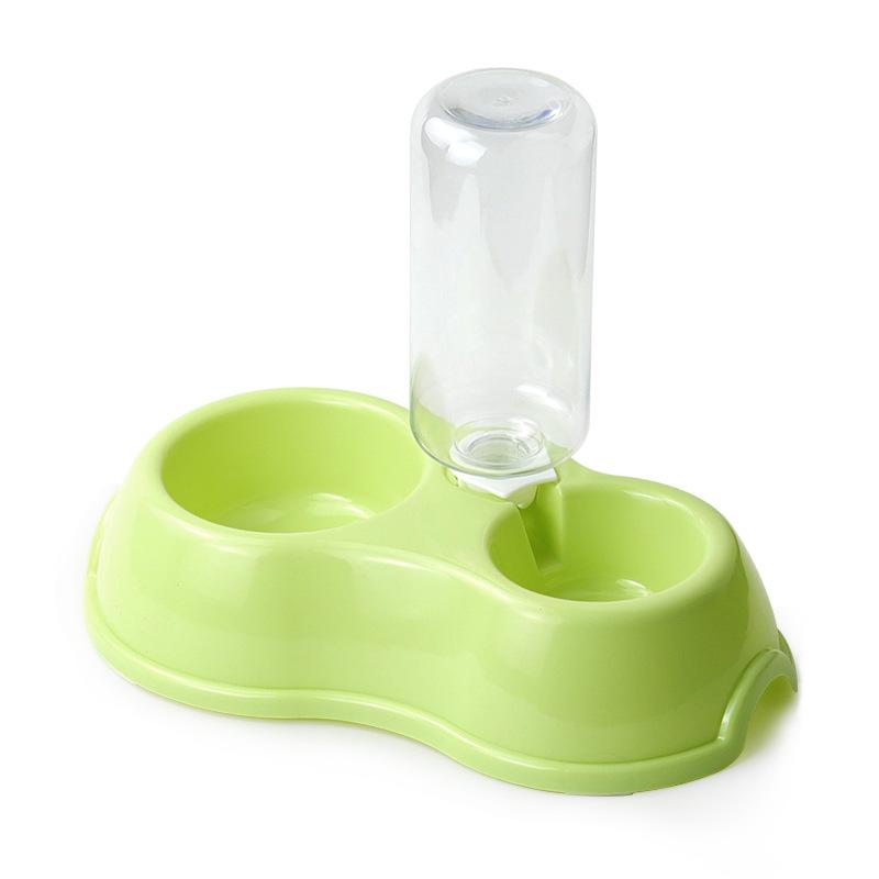 

Поилка для домашних животных, миска для воды для кошек, двойная миска, пластиковая автоматическая поилка, миска для собак, товары для домашних животных