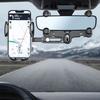 360-degree Rotation-Navigation Mount Mobile Phones Holder Car Adjustable Stand Rearview Mirror Retractable Phone Bracket
