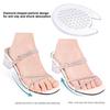 Yousheng 1 Pair Gel Heel Pad Foot Pain Relief Washable Reusable Self-adhesive Shock Absorbing High Heel Shoes Non-slip Heel Cushion Padding