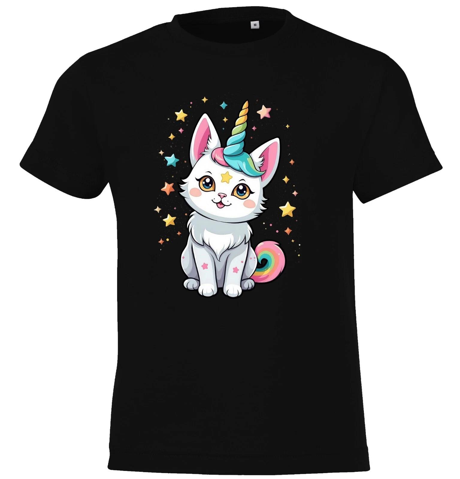 Youth Designz Cat Unicorn Kids kids boys T-Shirt Boy Girl Cat Funny Cat 130