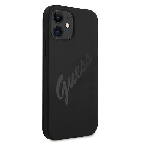 Guess Guhcp12Slsvsbk Iphone 12 Mini5,4 Czarny/Black Hardcase Script Vintage