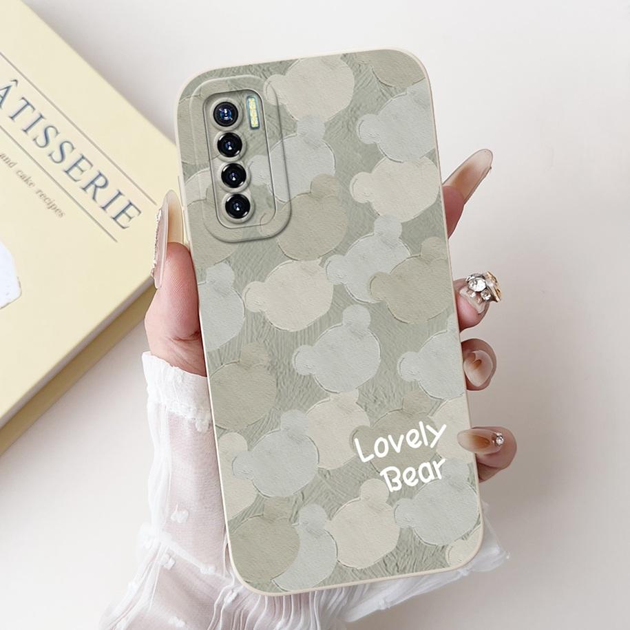 For Tecno Camon 17 Case CG6 CG6j Soft Silicone Cover Fashion Painted Shockproof Bumper For Tecno Camon 17 Pro 17P Camon17 Fundas