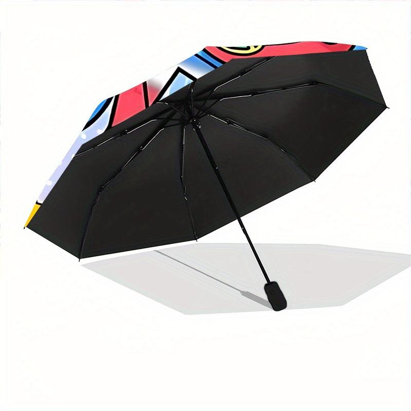 Crayon Shin-chan Characters Automatic Open/Close Umbrella Folding Umbrella,Portable Compact Perfect Gift for Birthday, Christmas0809171