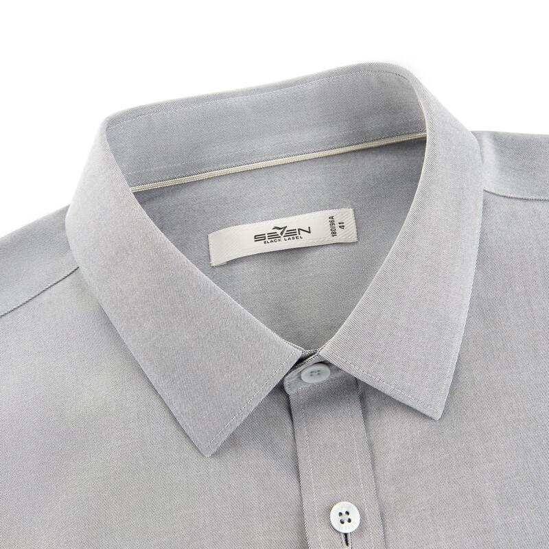 Septwolves Men's DP Non-Iron Cotton Long Sleeve Business Shirt