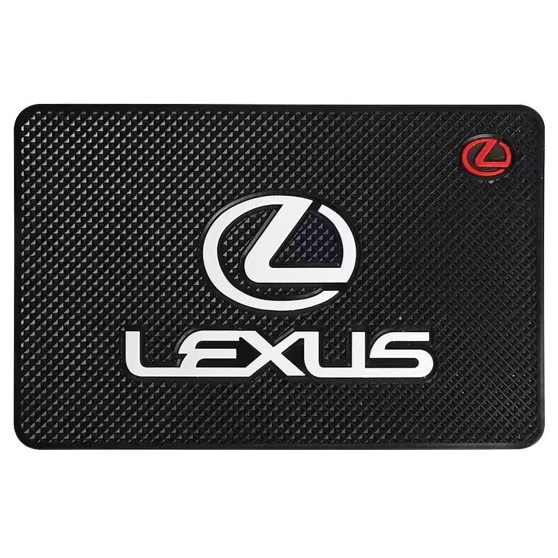1Pcs Car Logo Non Slip Mat Auto Dashboard Sticky PVC Pads For Lexus GS IS LS500h ES260 ES300h RX350h NX260 UX260 LM LC RZ450e TX AFK1