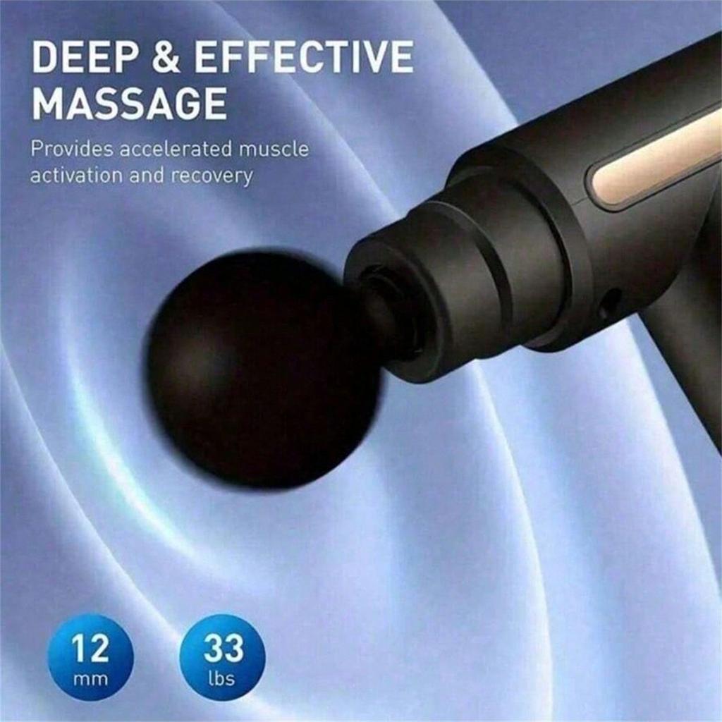 Upgraded Portable Massage Gun - Deep Tissue Muscle Relief, USB Rechargeable Battery, Ideal For Back & Neck,Gift For Everyone
