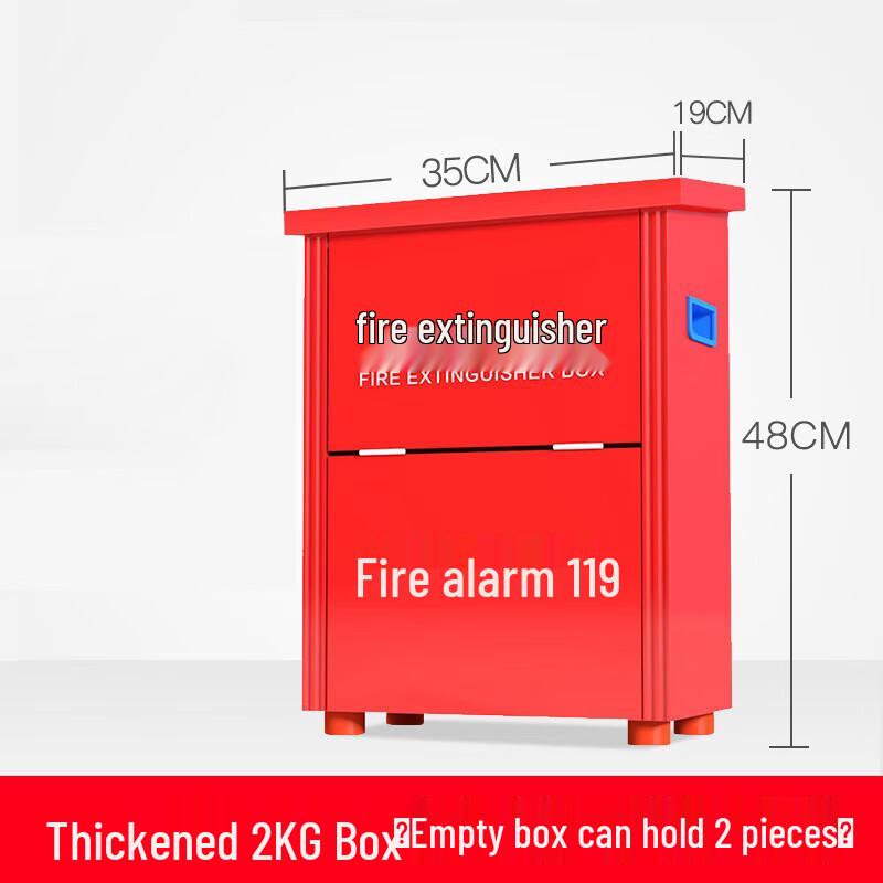 Stainless Steel Fire Extinguisher Cabinet Double 2kg Capacity