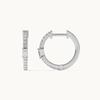 925 Silver Fashion Jewelry Sterling Silver 18K Gold Plated Simple Daily Wear Zircon Hoop Earring Party Gift for Women