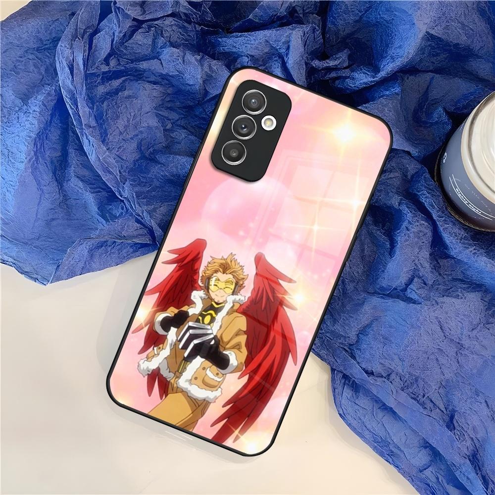 My Hero Academia Hawks Phone Case for Samsung S25 S24 S30 S21 S23 S20 S22 Fe S10 E S9 Note 20 Pro Ultra Plus glass Cover