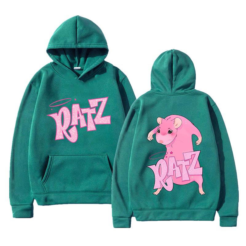 Meme Mouse Ratz Hoodie Fashion Women Harajuku Graphic Kawaii Hoodies Unisex Autumn Winter Cute Pullovers Sweatshirts