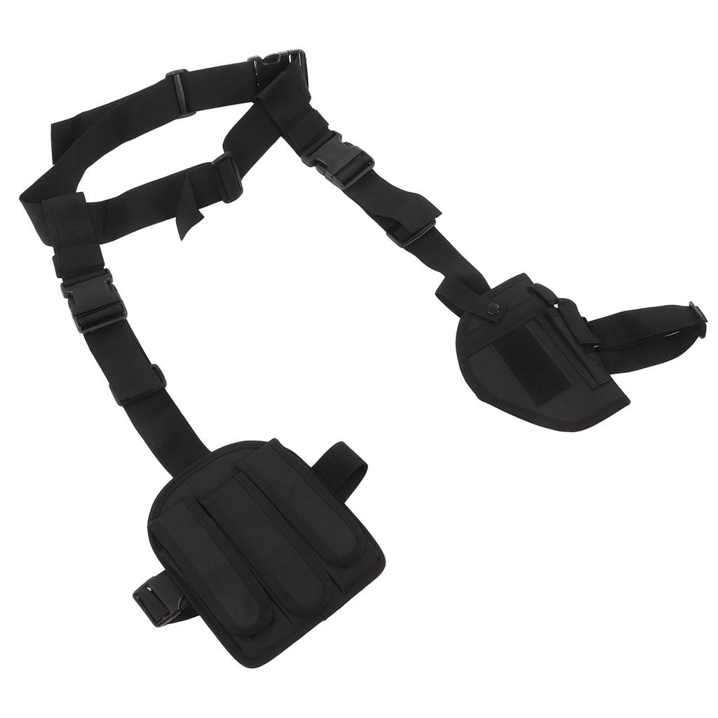 Beinholster aus Oxford-Gewebe, multifunktional, tragbar, Schnellziehholster, schwarze Oberschenkeltasche für Outdoor-Aktivitäten