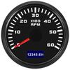 Tachymètre 3000-8000 tr/min 52mm, rétro-éclairage 7 couleurs, 3K/4K/6K/7K/8K tr/min, compteur horaire pour essence, Diesel, voiture, bateau, Yacht 12V