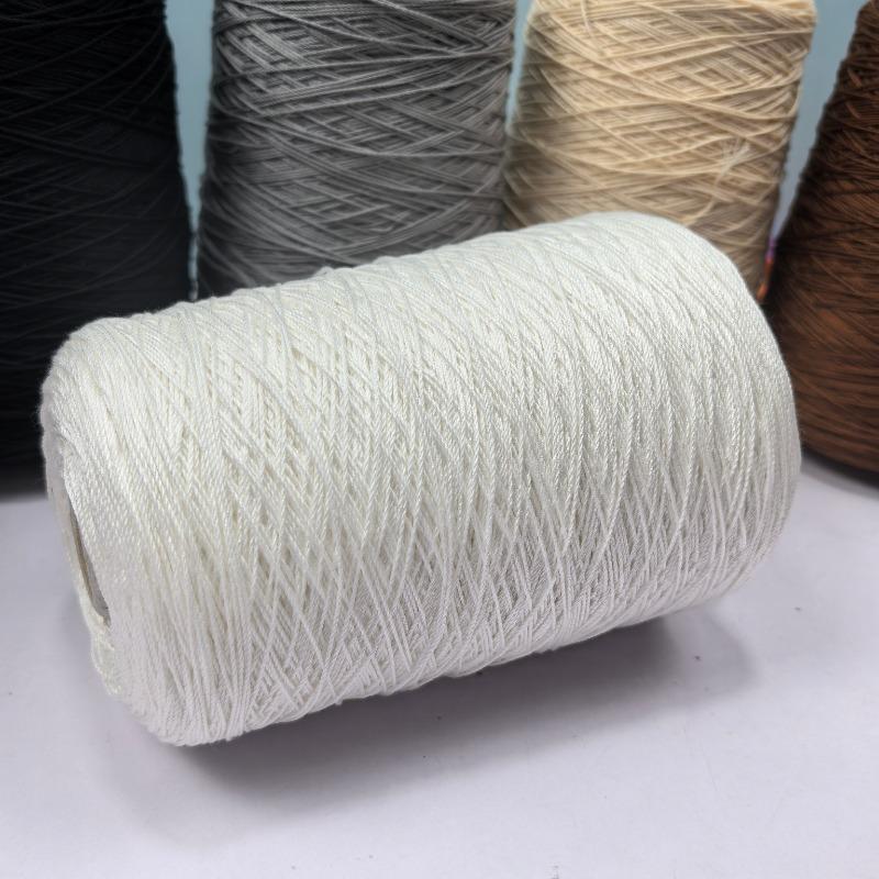 500 г Мягкая Гладкая 30% Шелковая Нить 70% Хлопковая Пряжа Гребенная Для Ручного Вязания Крючком Настоящая Шелковая Нить Блестящая Пряжа для Вязания Кружева