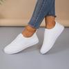 2024 Frühling Damen Übergröße Römischer Stil Weiß Schnürung Rutschfest Mode Sneaker