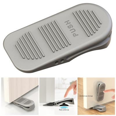 Batente de porta silencioso, design antiderrapante, resistente, fácil de instalar, protetor de parede à prova de vento, ventosa anticolisão, batente de porta, cunha, suprimentos para banheiro