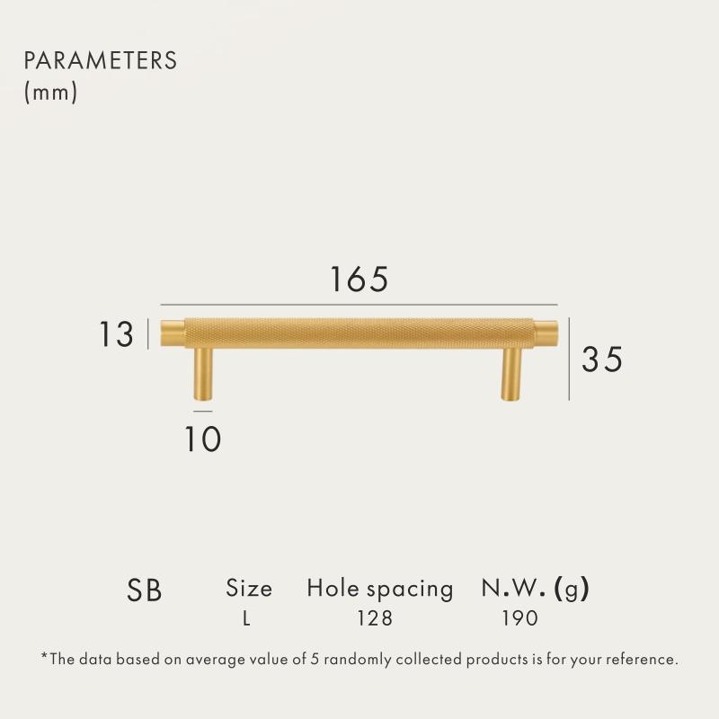 Dooroom Brass Furniture Handles Modern Knurled Antique Brass Cupboard Wardrobe Dresser Shoe Box Drawer Cabinet Knobs T-Bar