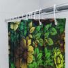 Green Leaves Yellow Flowers Shower Curtain Waterproof Fabric Bathroom Decorative Backdrop For Home Decoration Multicolor Floral