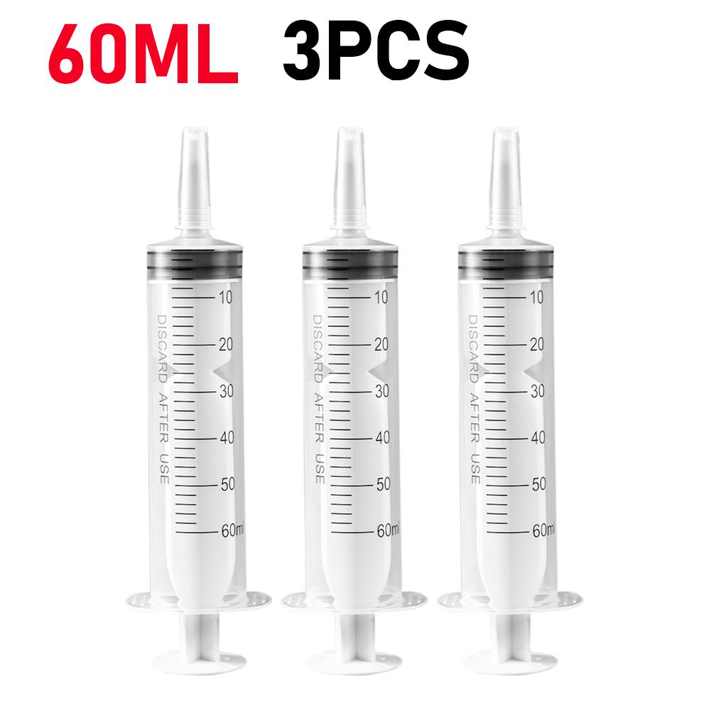 60ml/100ML Feeding Syringe Glue Filling Enema Syringe Nutrient Sterile Without Needle Watering for Industrial Hydroponics