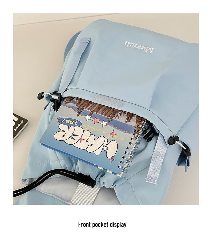 Korean Style Lightweight Backpack: Outdoor Travel, Shoulder Bag for Women, Japanese-Inspired Student School Bag