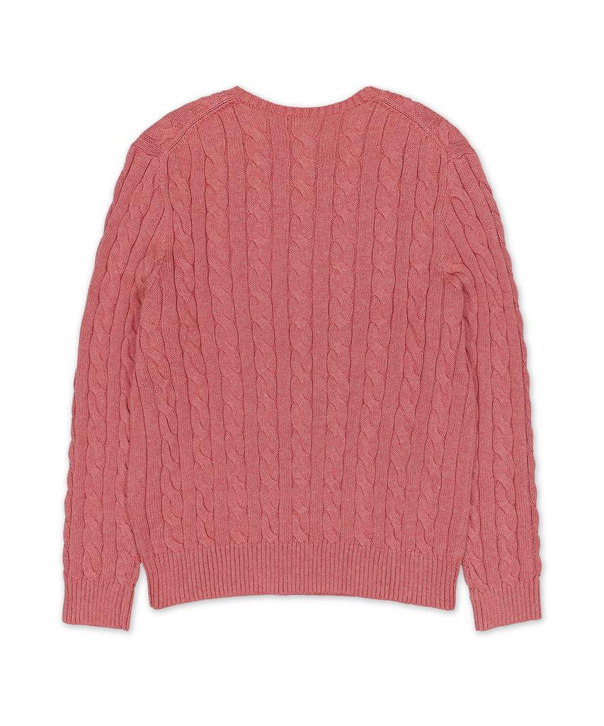 POLO RALPH LAUREN Cable Knit Cotton Sweater - Red